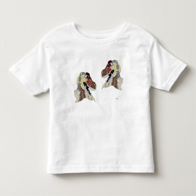 T-Shirt : Dinosaurs stora munnar (Framsida)