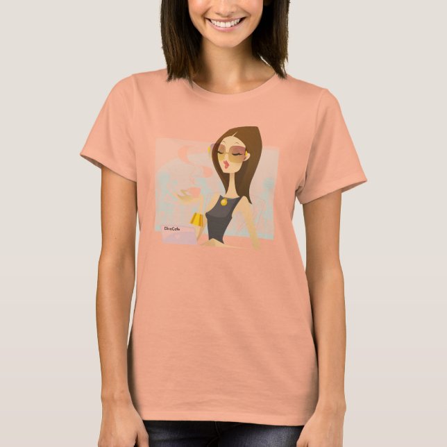 T Shirt-DivaCafe Tee Shirt (Framsida)