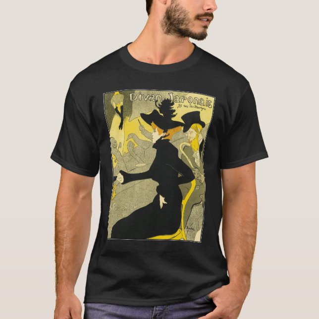 T-Shirt: Divan Japonais av Toulouse-Lautrec Tröja (Framsida)
