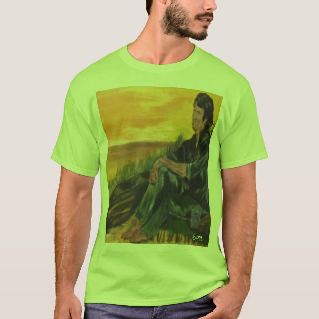 T-shirt: Djupt i tankar. T Shirt (Framsida)