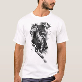t-shirt-djur av manar illustration av hästar engl t shirt