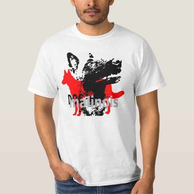 t-shirt dogmali malinois (Framsida)