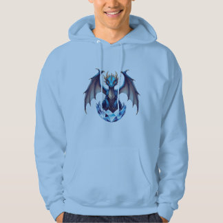 T-Shirt Drakunge framträder ur kristallägg Hoodie