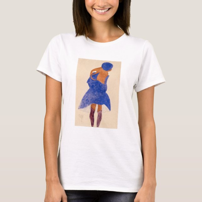 T-SHIRT: EGON SCHIELE : STÄNDIG GRUND: 1908 T SHIRT (Framsida)