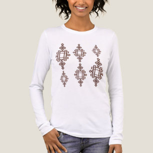 T-Shirt Elegant Habesha Geometrisk Konst T-Shirt -