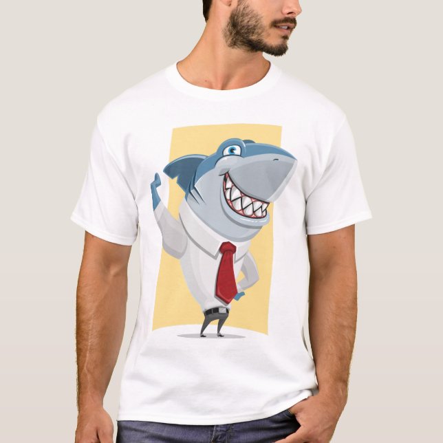 T-Shirt Elegant shark (Framsida)