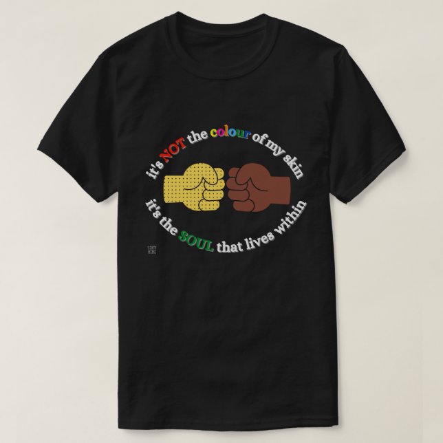 t-shirt ’END RACISM’ (Design framsida)