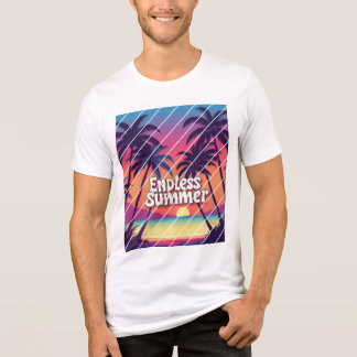 t-shirt Endless Summer retro-stil-strand