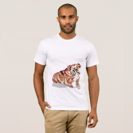 T-Shirt English Bull Dog - lägg till det du vill h