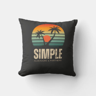 T-shirt Enkel solnedgång - Tropisk vibbar design Kudde