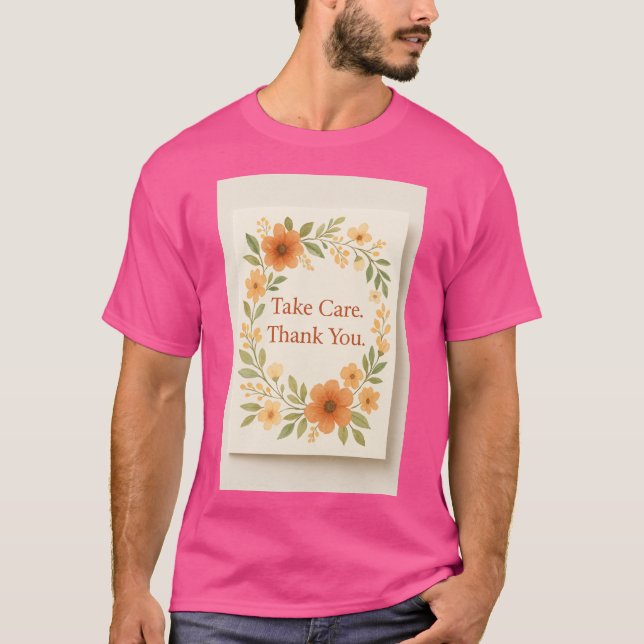 T-Shirt - enkelt meddelande, stor effekt (Framsida)