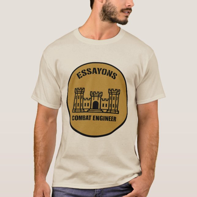 T-shirt Essayons Combat Engineer Badge Tee (Framsida)
