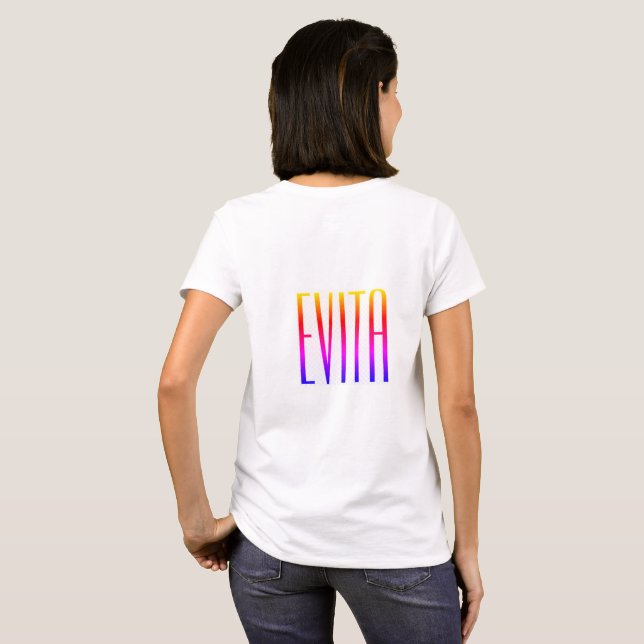 T-Shirt – Evita – Frauen – Women – Shirt – Woman (Hel baksida)