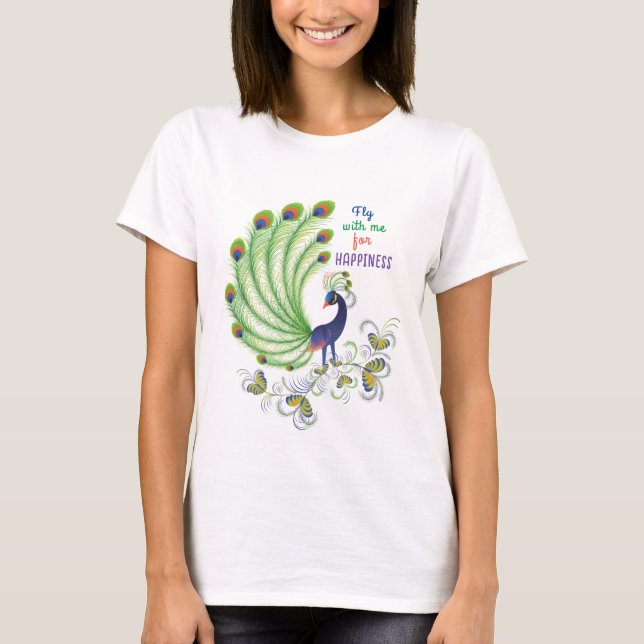 T-shirt "Fågeln av lycka" (Framsida)