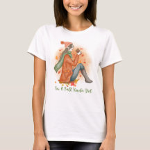 T-Shirt Fall/Autolumn Design/En liten flicka