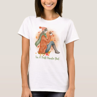 T-Shirt Fall/Autolumn Design/En liten flicka
