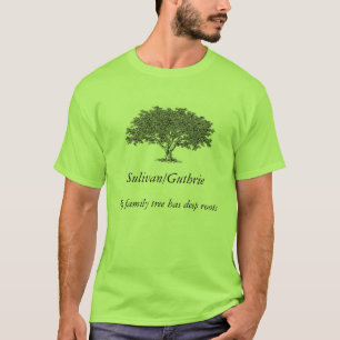 T-shirt - Familj Träd har djupa rötter