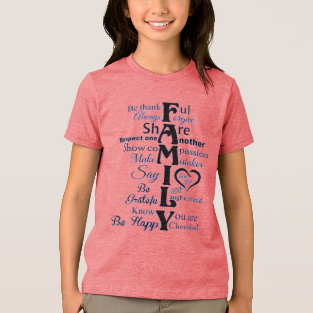 T-Shirt-Family linjer T Shirt (Framsida)