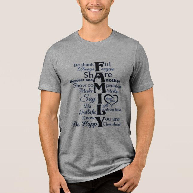 T-Shirt-Family linjer T Shirt (Framsida)