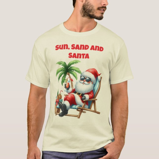 T-Shirt-Family Tropical Christmas T Shirts (Framsida)