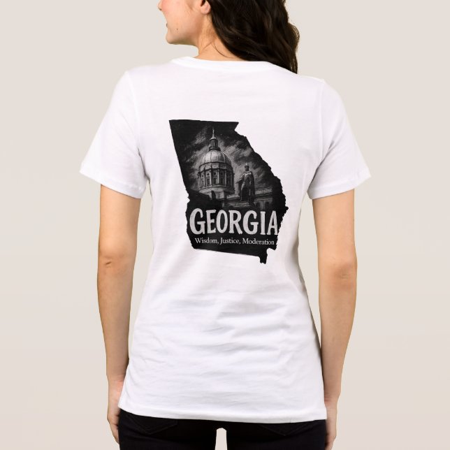 T-shirt fångar Georgias hjärta och arv (Baksida)