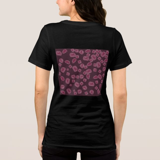 T-shirt Femme Fée Magique – Illustration Mauve  (Baksida)