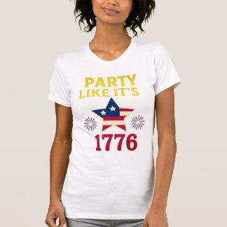 T-shirt 'Festa som om det vore 1776'