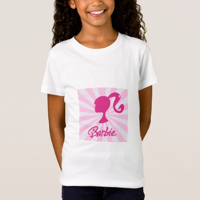 T-shirt Fille Barbie Silhouette Ro - Stil (Framsida)