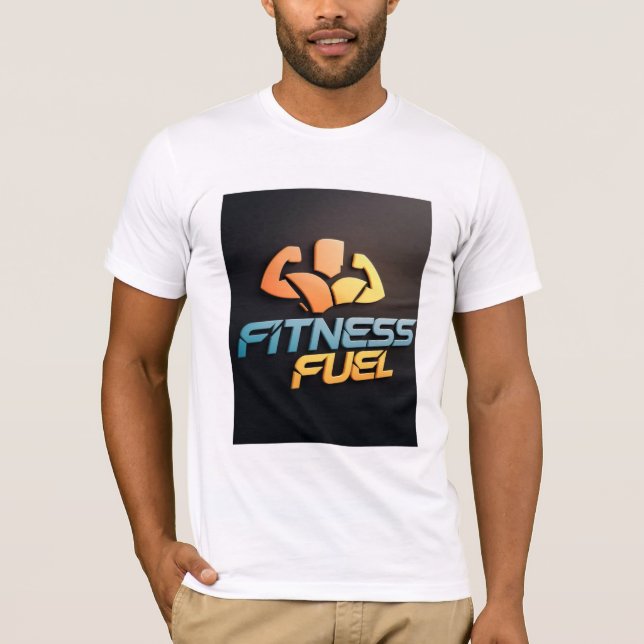 T-shirt Fitness Fuel (Framsida)