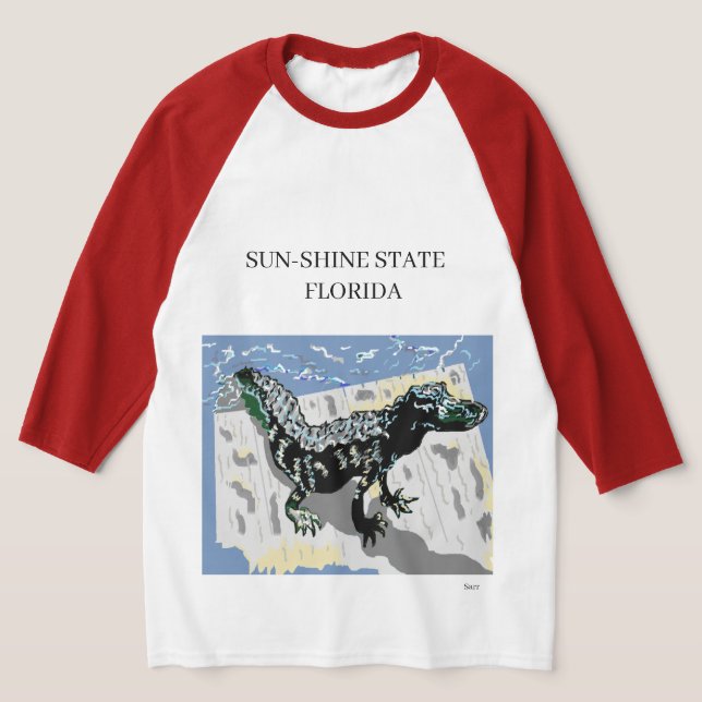 T-Shirt: Florida Alligator T Shirt (Laydown)