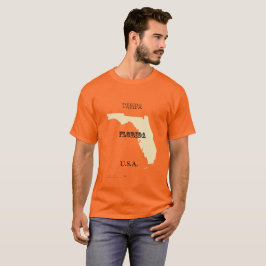 T-shirt - Florida Karta med City
