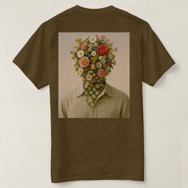 T-shirt Flower Head  (Design baksida)