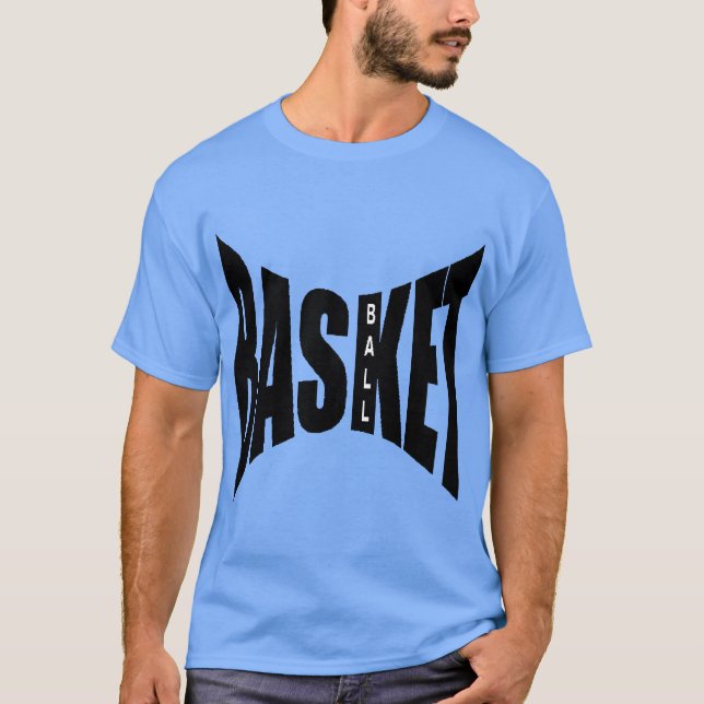 T-shirt foncé bleu caroline  BASKET BALL (Framsida)