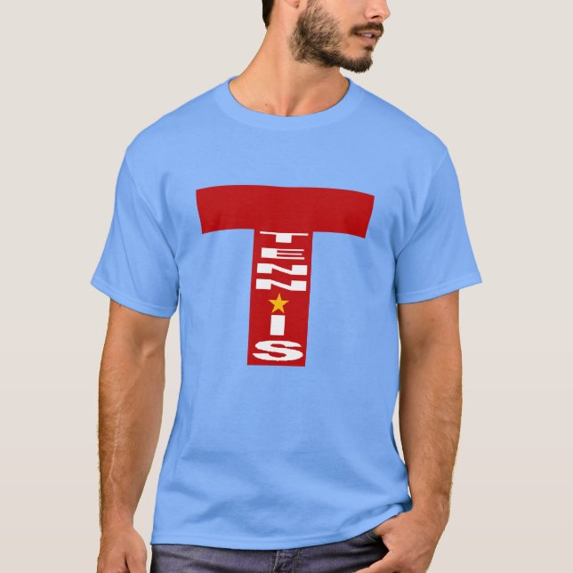 T-shirt foncé bleu caroline  homme  TENNIS  (Framsida)