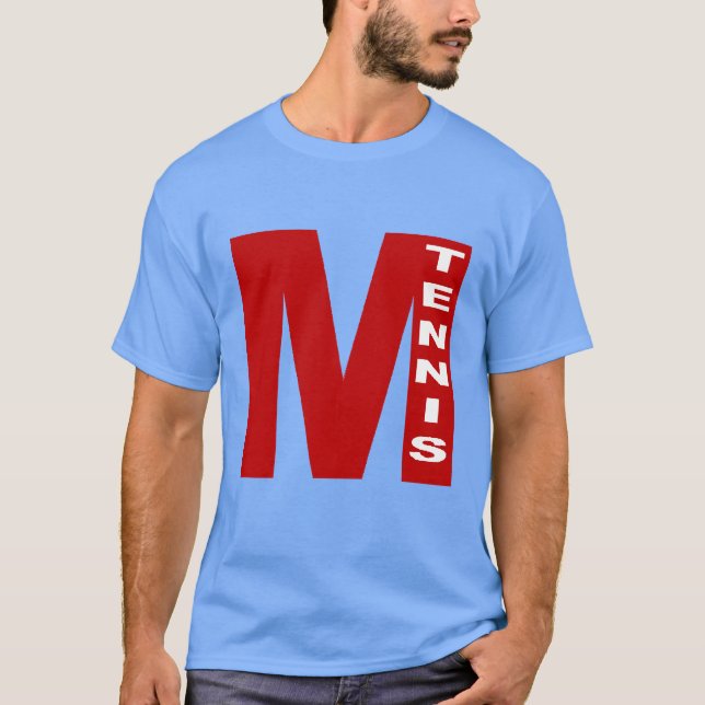 T-shirt foncé  bleu caroline  MILANO  TENNIS (Framsida)