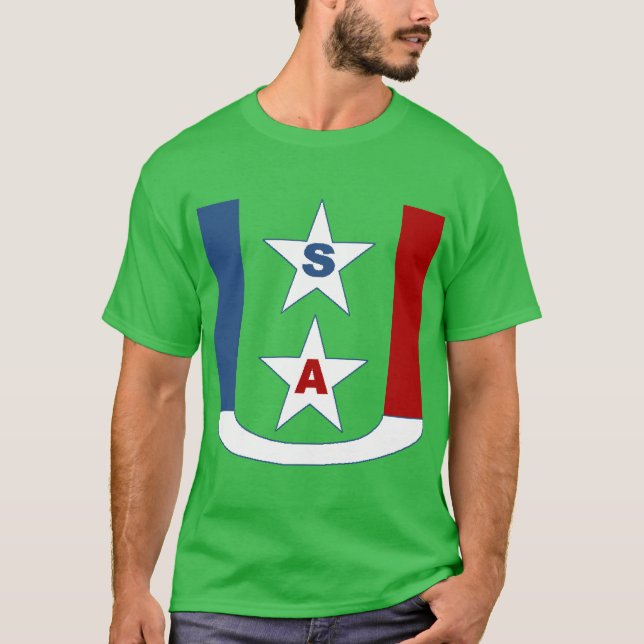 T-shirt foncé vert trèfle DESIGN  USA (Framsida)
