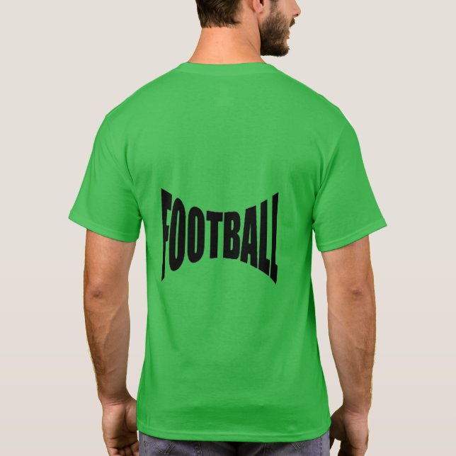 T-shirt foncé vert trèfle dos homme FOOTBALL  (Baksida)