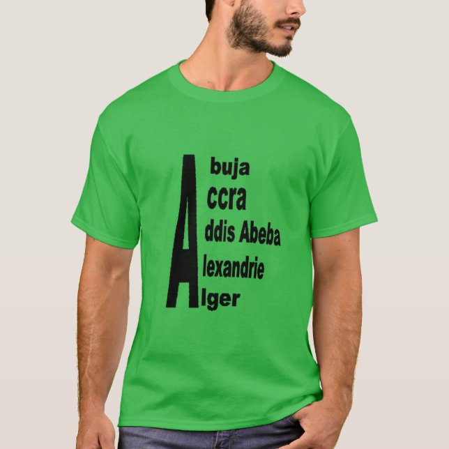 T-shirt foncé vert trèfle homme AFRIQUE  TOURISME (Framsida)
