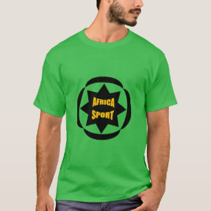 T-shirt foncé vert trèfle SOLEIL AFRIKA SPORT