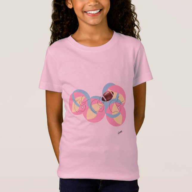 T-Shirt : Football In Motion . (Framsida)
