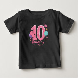 T-shirt för 10-årsfirande för småbarn