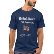 T-shirt för 250-årsjubileet av USA