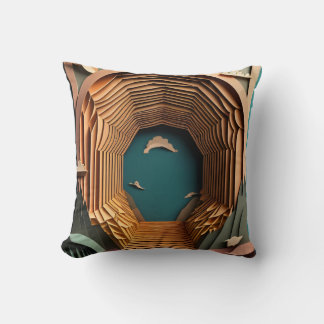 T-shirt för 3D-Papper konstdesign Kudde