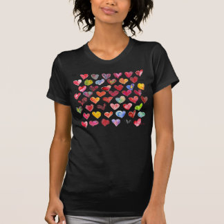 T-shirt/för 48 valentines dayhjärtor dräkt tröja