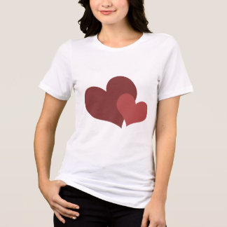 T-shirt för Alla hjärtans dag med hjärtdesign för