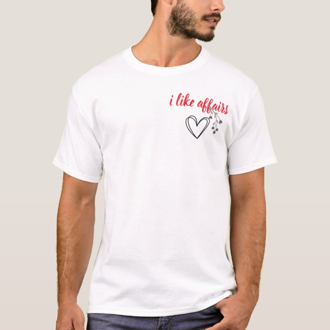 t-shirt för alla, jag gillar affärer (Framsida)