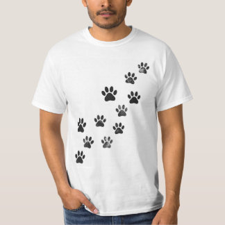 T-shirt för älskare av tassavtryck