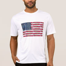 T-shirt för amerikansk Flagga Pickleball Performan