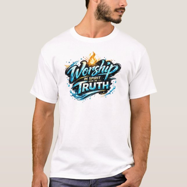 T-shirt för andakt i Ande och sanning (Framsida)