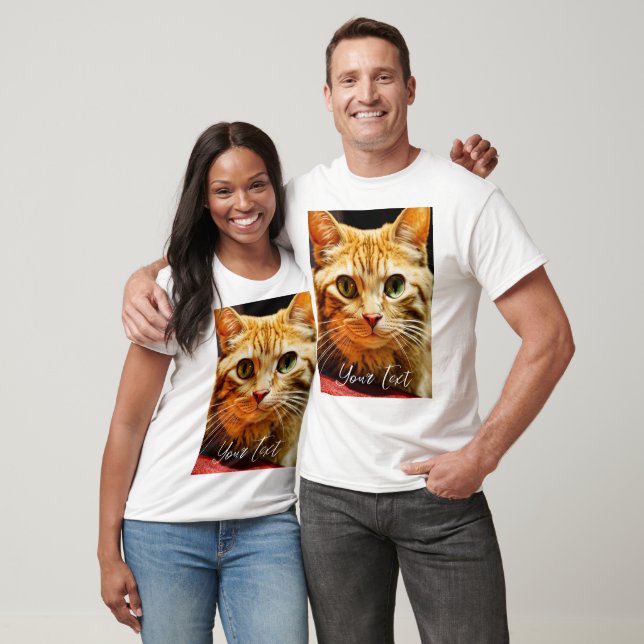 T-shirt för anpassningsbar-foto och Personlig (Unisex)